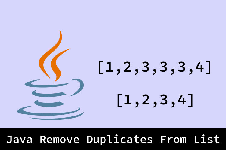 Java Remove Duplicates From List